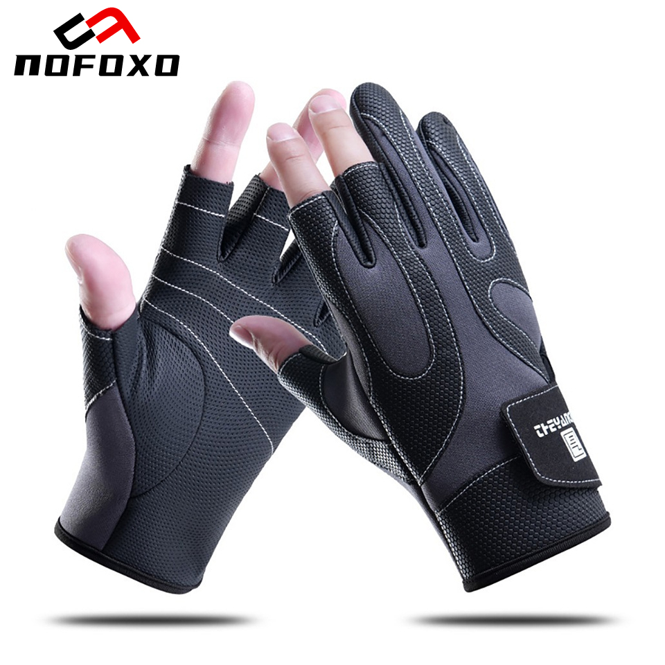 Fishing Gloves - Rękawice wędkarskie NOFOXO zimowe, ciepłe, antypoślizgowe,