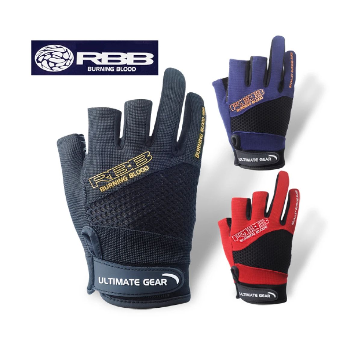 Fishing Gloves - RBB Antypoślizgowe rękawice wędkarskie Trzy palce