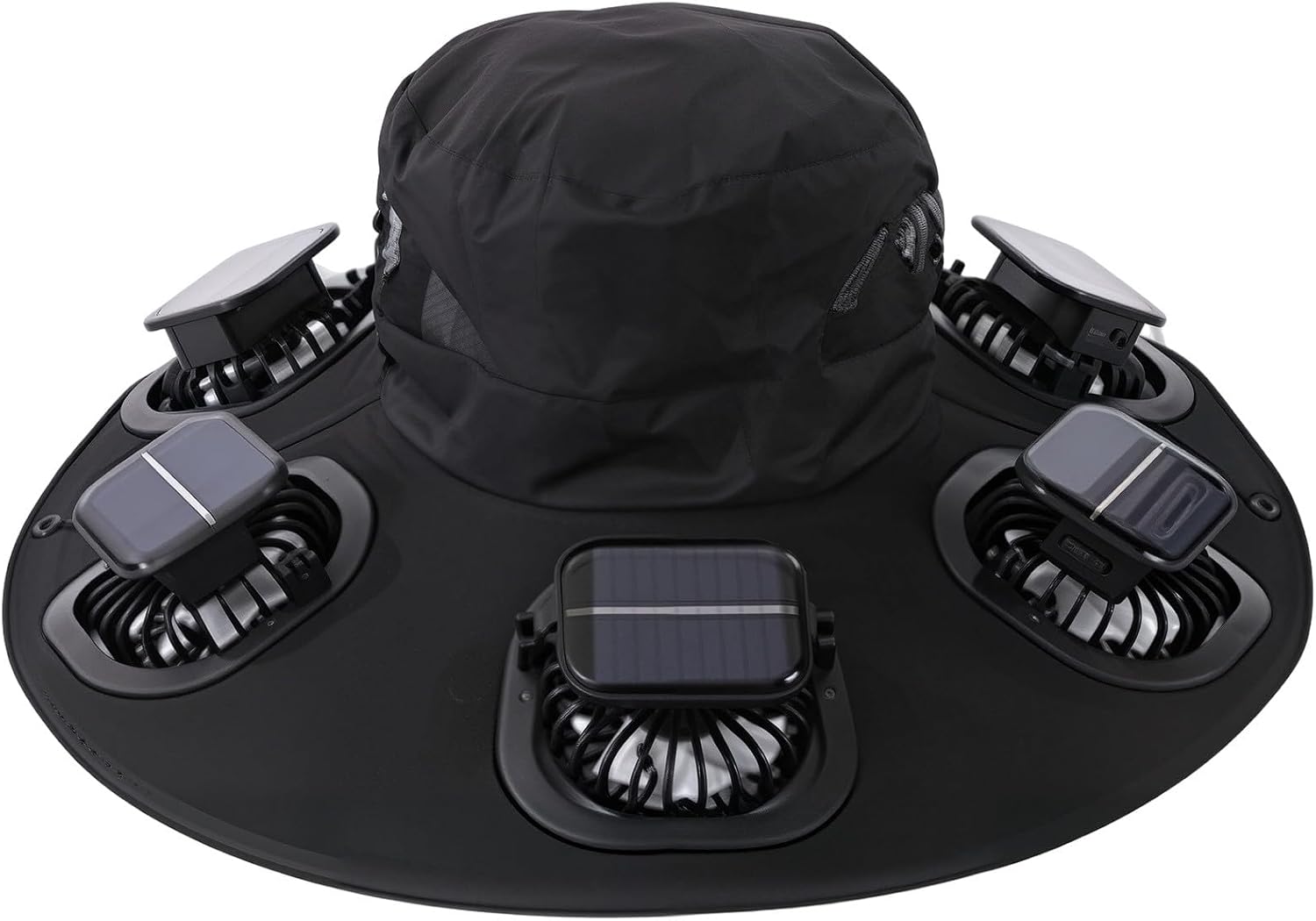 Fishing Hat - Czapka z wentylatorem solarnym Hot 6