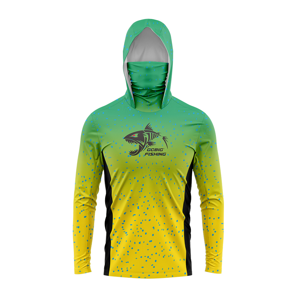 Fishing Shirt Uv Protection - Męska odzież wędkarska z długim rękawem,