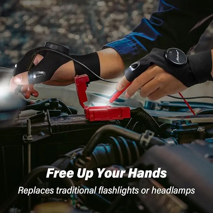 Rękawice męskie z diodami LED  – Fishing Gloves recenzja i cena