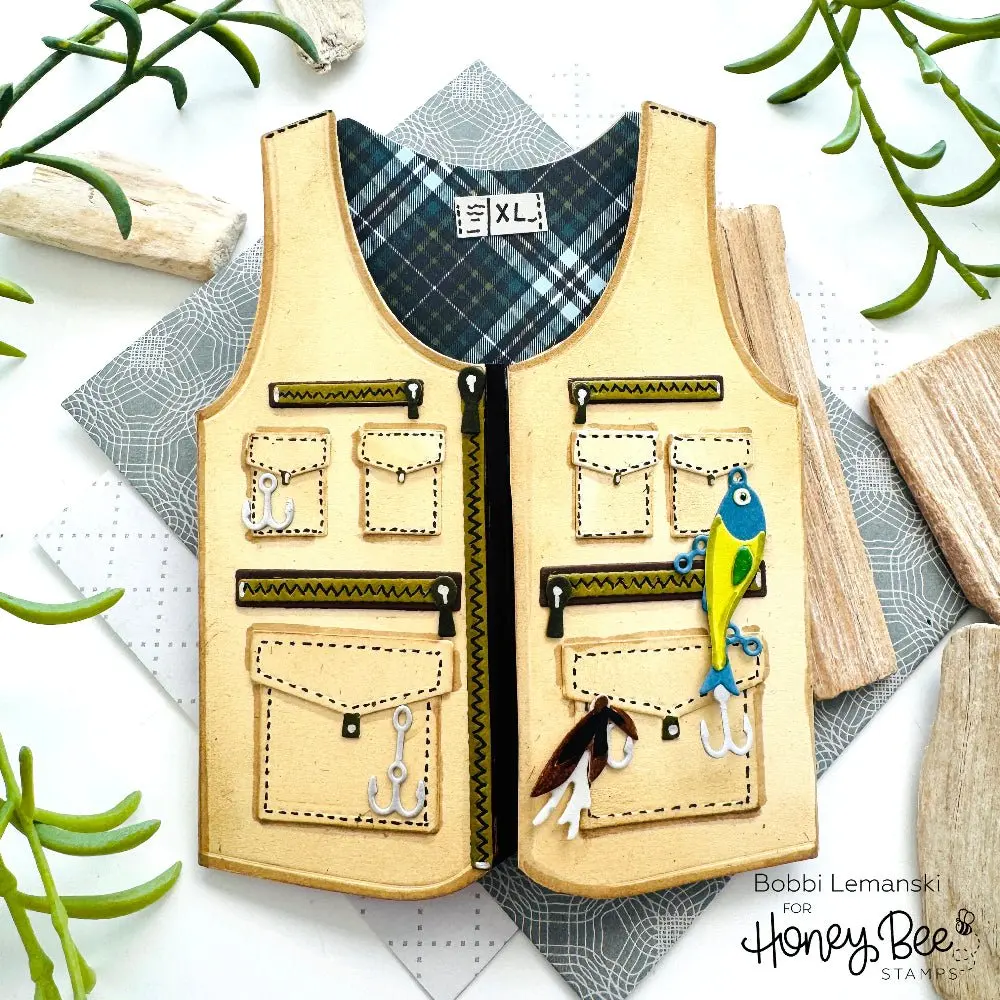 Zestawy stempli przezroczystyc – Fishing Vest recenzja i cena